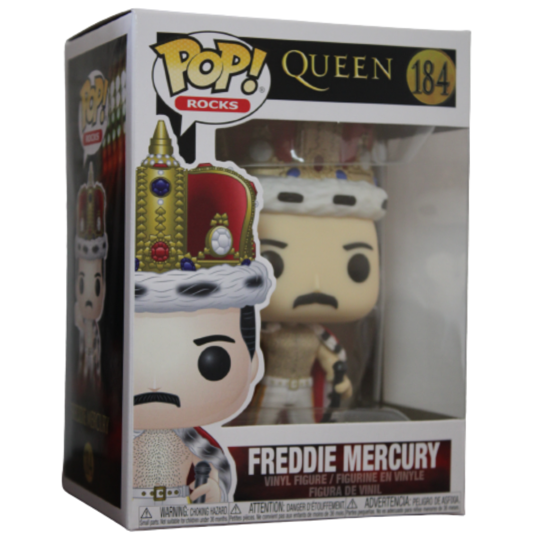 Funko Pop Rocks Queen Freddie Mercury King 184 Rocks