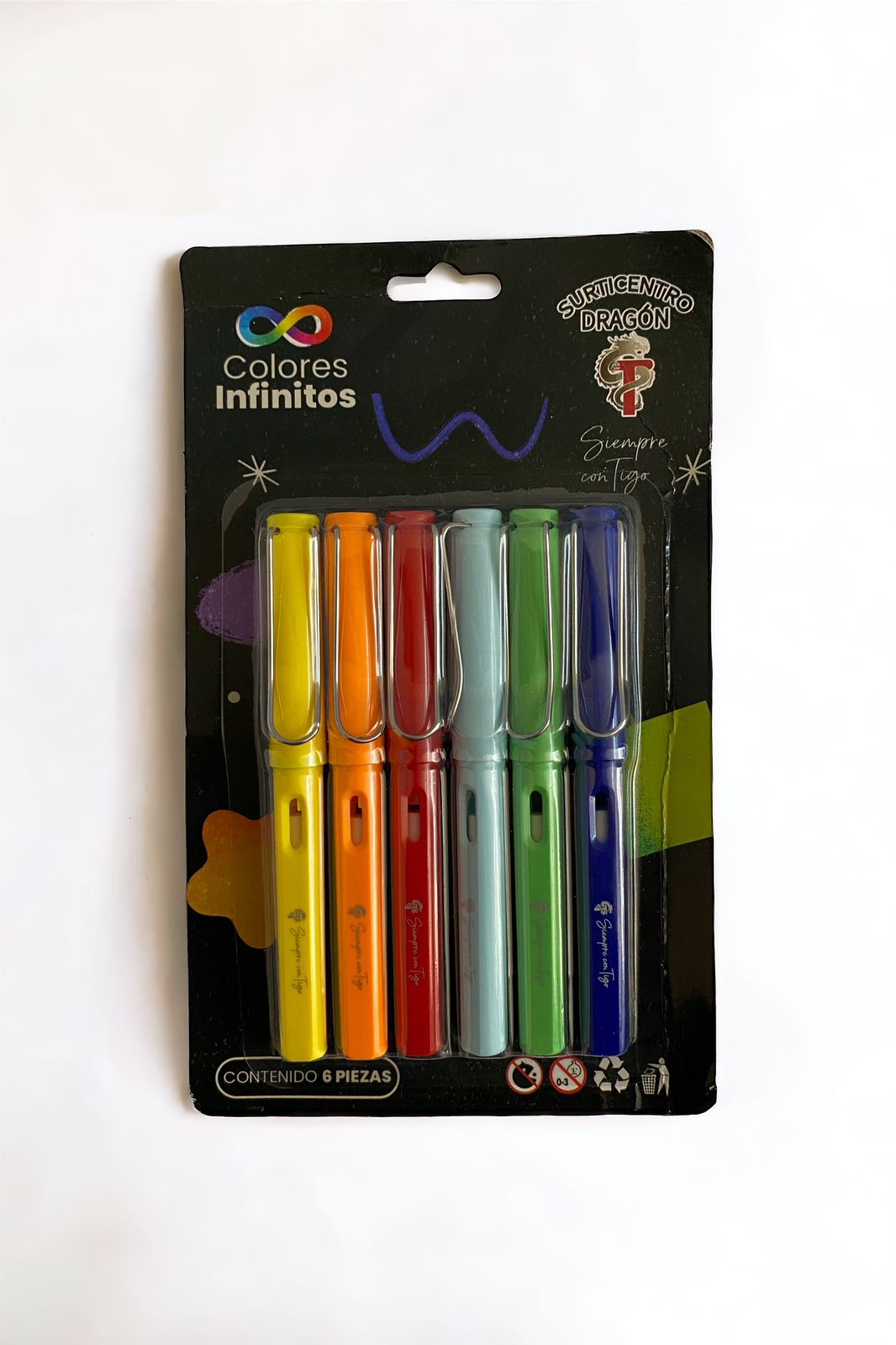Colores Infinitos, Lapices De Color Inlcuye Goma